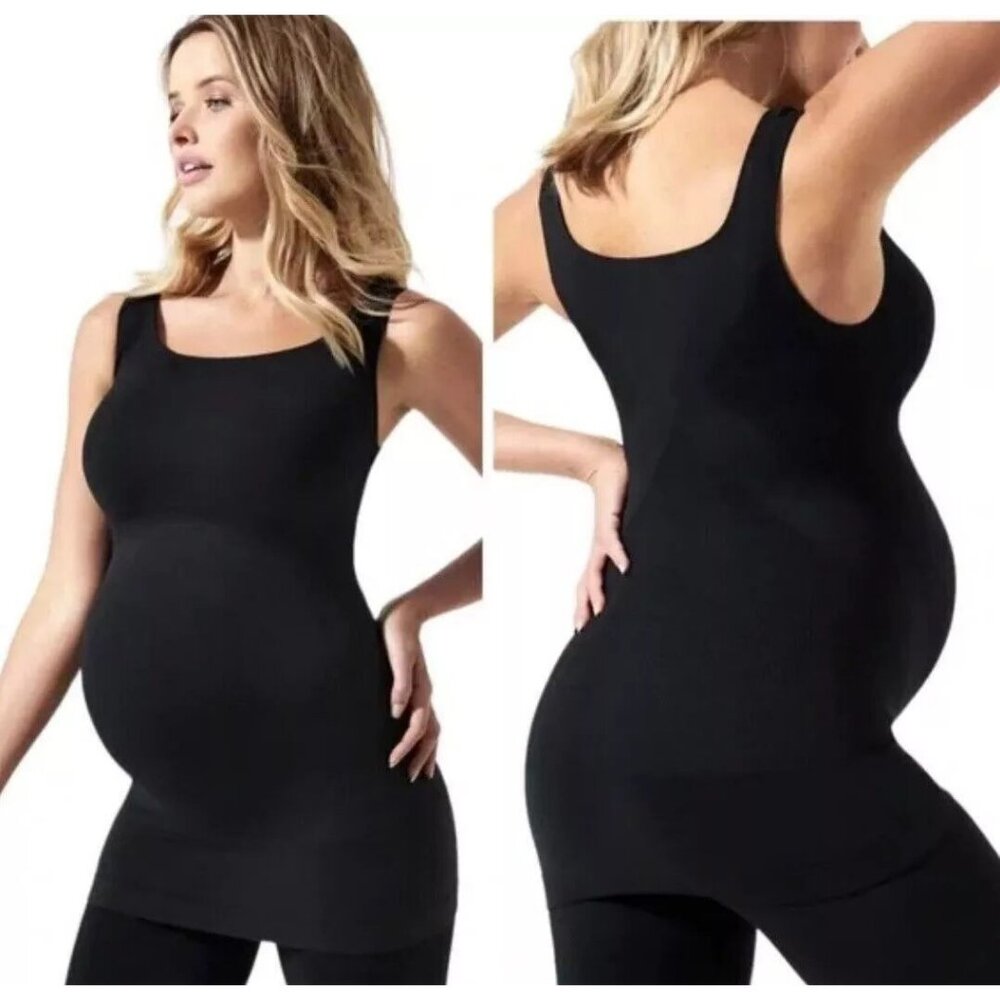 Blanqi Size Small Black Everyday Maternity Tank Top Belly Support Pregnancy